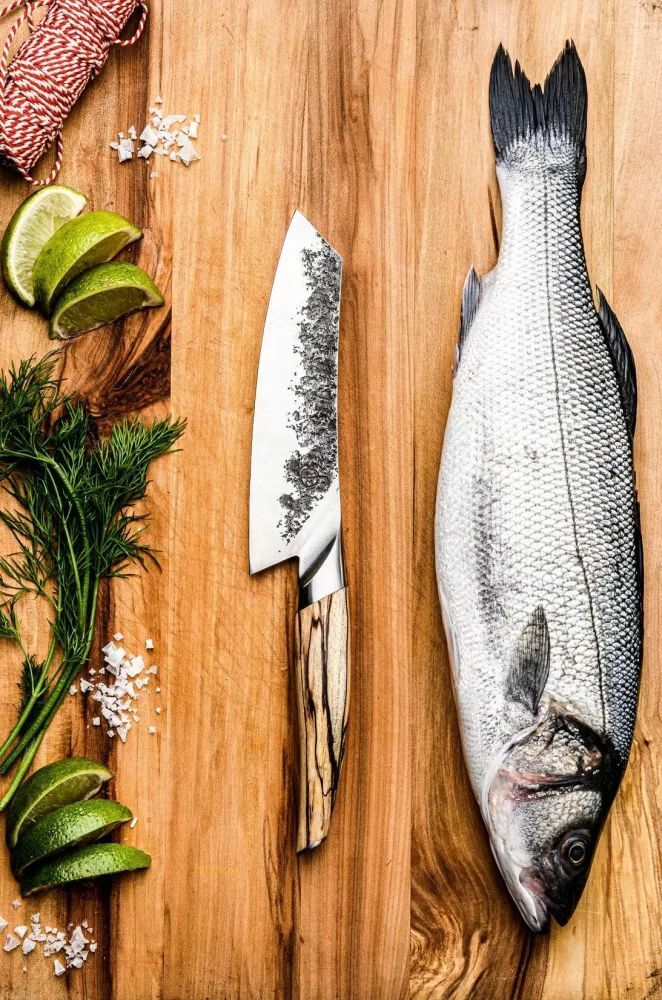 Кованный нож Forged Santoku Katai, 18 см
