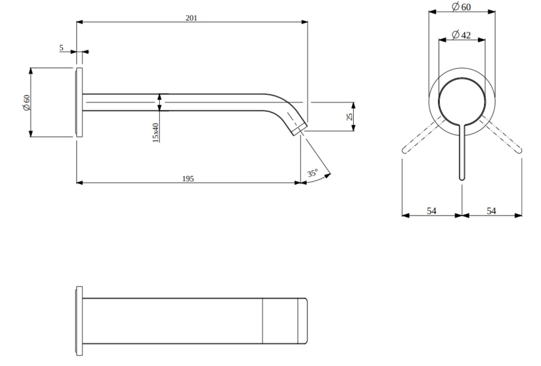 Смеситель для раковины Villeroy & Boch Dawn AquaSmart матовый черный TVZ106003001K5