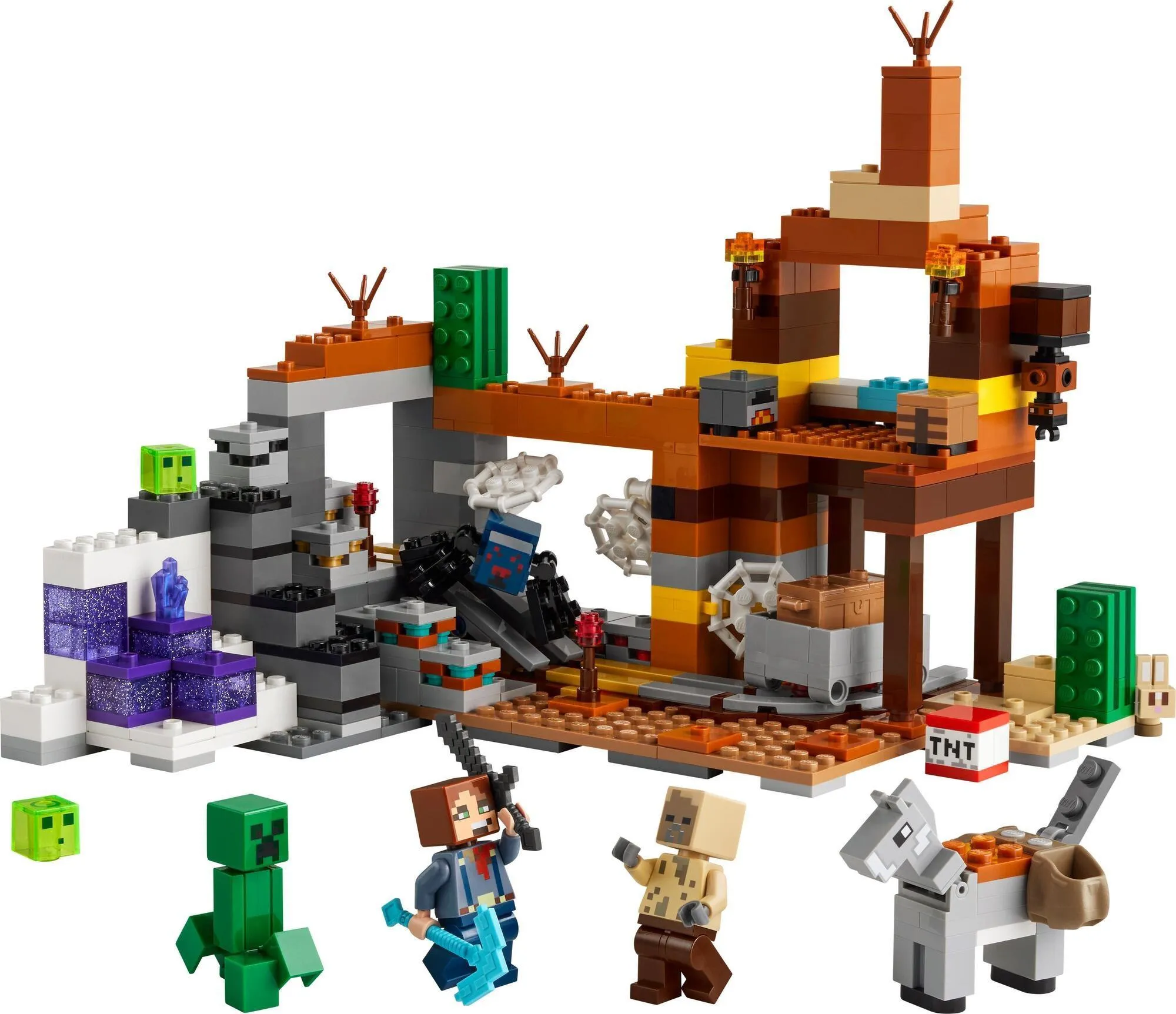 Конструктор LEGO Minecraft 21263 Шахта в бесплодных землях