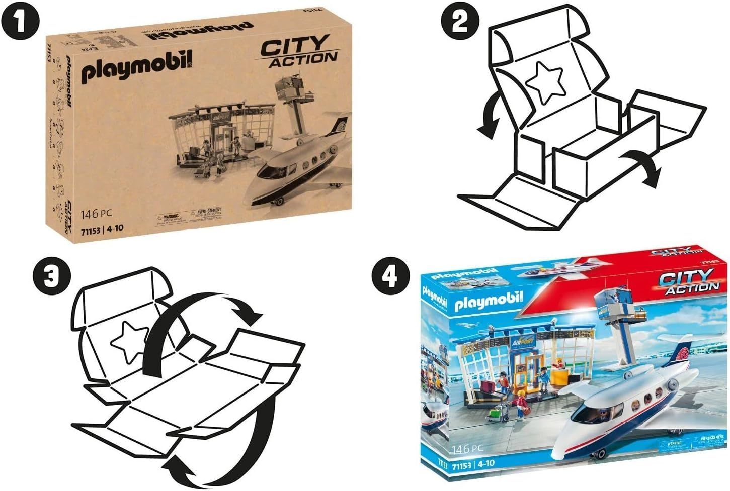 Конструктор Playmobil 71153 City Action Аэропорт с самолетом