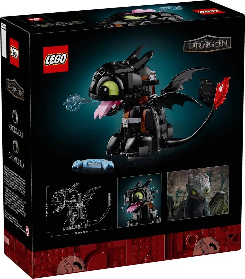 Конструктор LEGO Icons 10375 Как приручить дракона: Беззубик