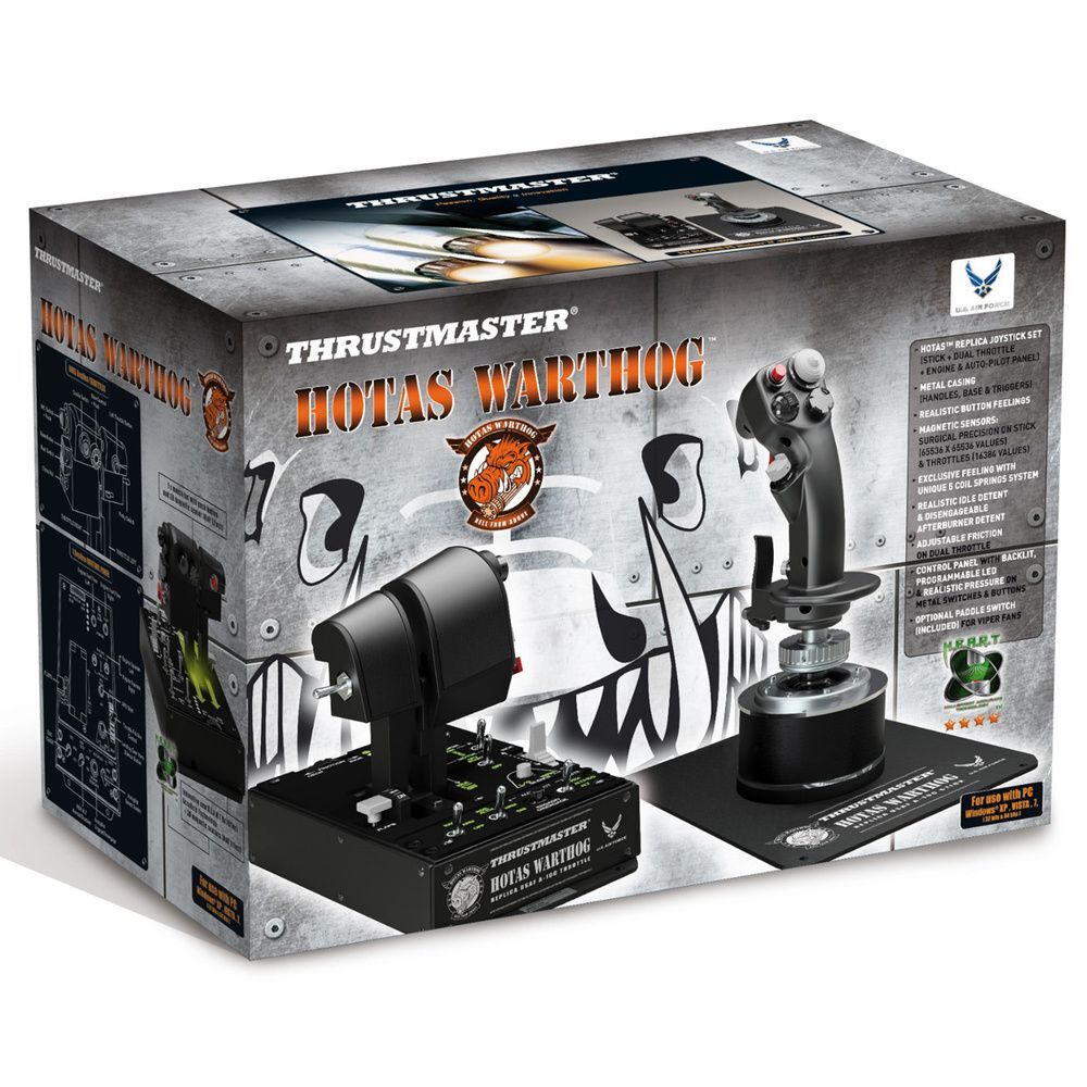 Комплект Thrustmaster Hotas Warthog, черный
