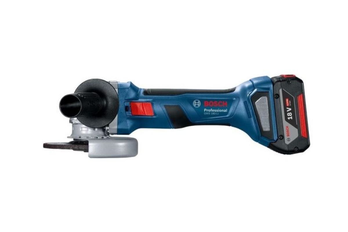 Аккумуляторная углошлифовальная машина Bosch GWS 180-LI, без АКБ и ЗУ, 06019H9020