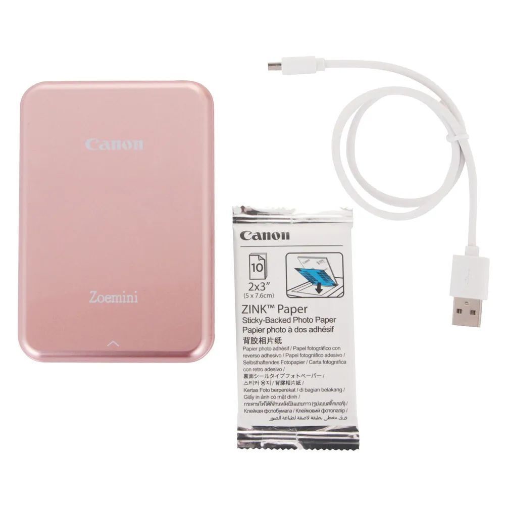 Компактный фотопринтер Canon Zoemini Rose Gold & White (PV-123-RGW)