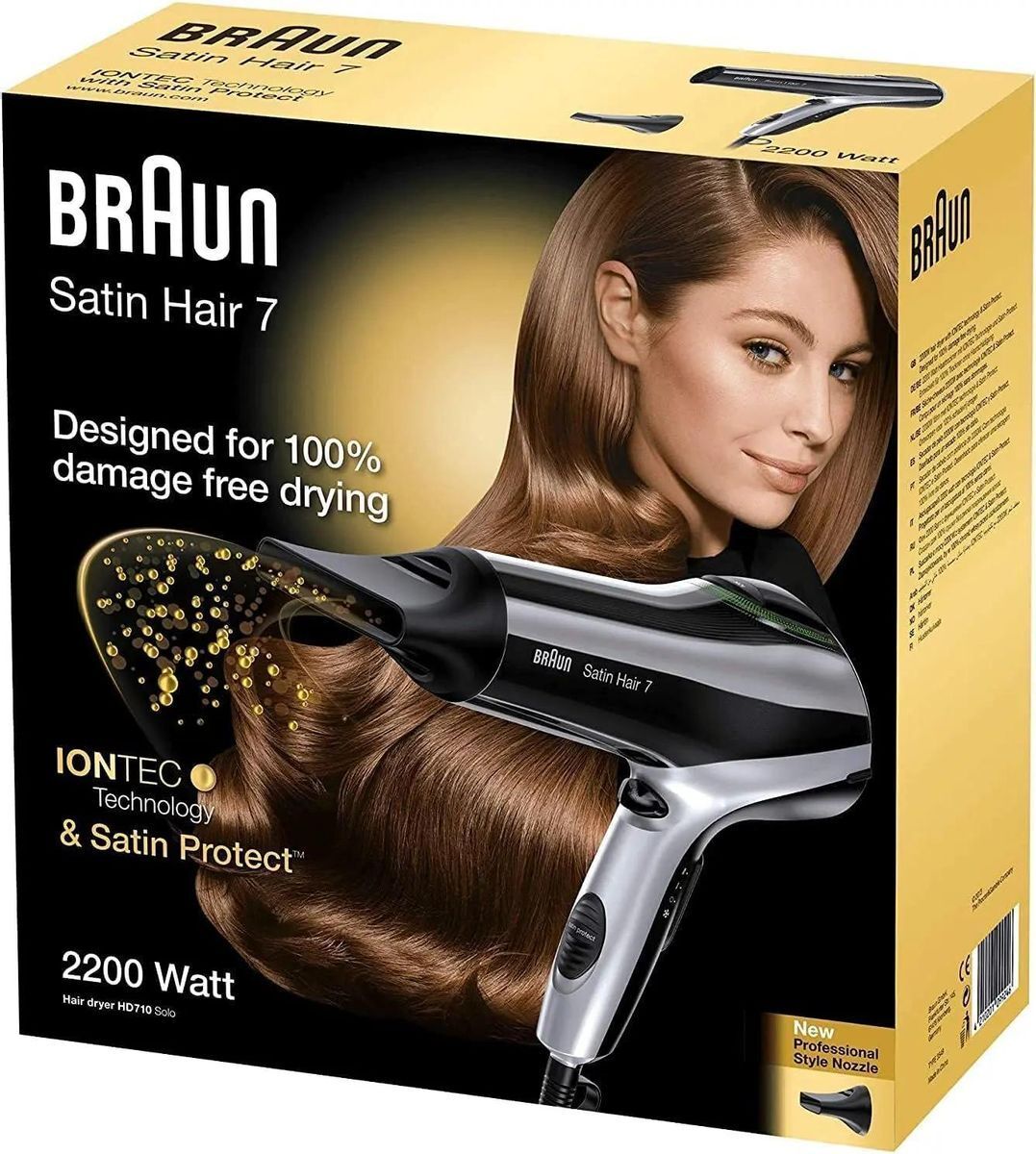 Фен Braun BRHD710E 2200Вт черный