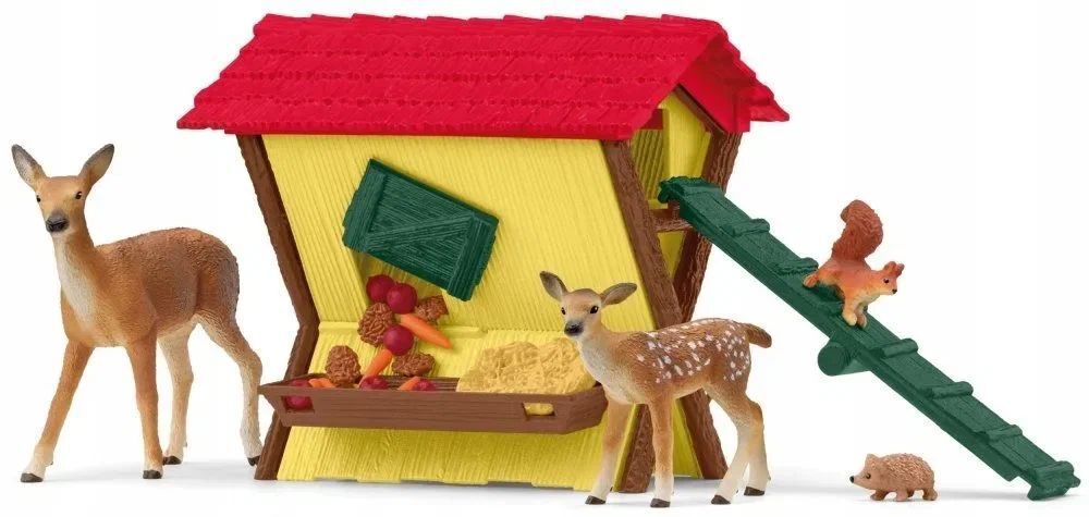 Фигурки Schleich Farm World - Кормление лесных животных - кормушка для оленей- Шляйх Ферма 42658