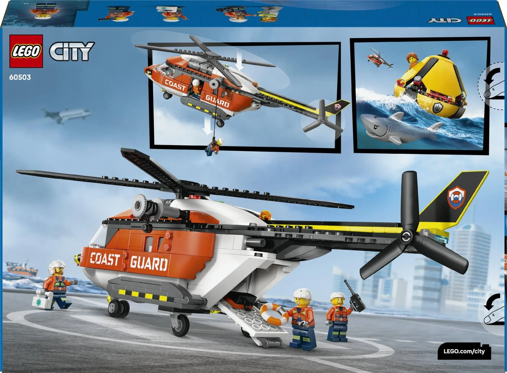 Конструктор LEGO City 60503 Вертолёт береговой охраны