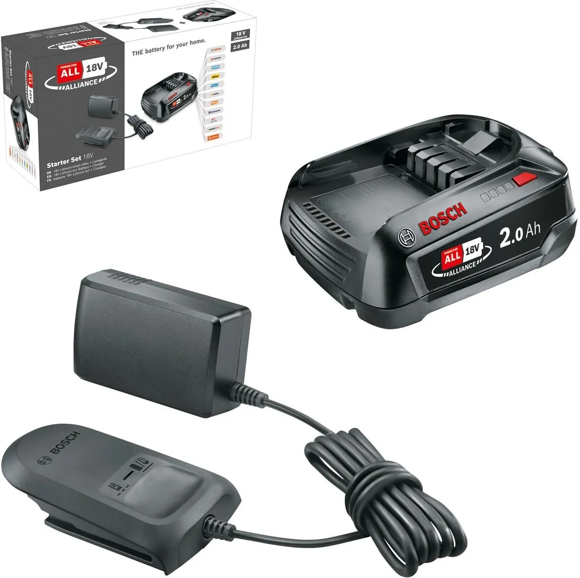 Стартовый набор Bosch Starter Set 18V Alliance 2.0Ah + AL 18V-20 1600A02CK7