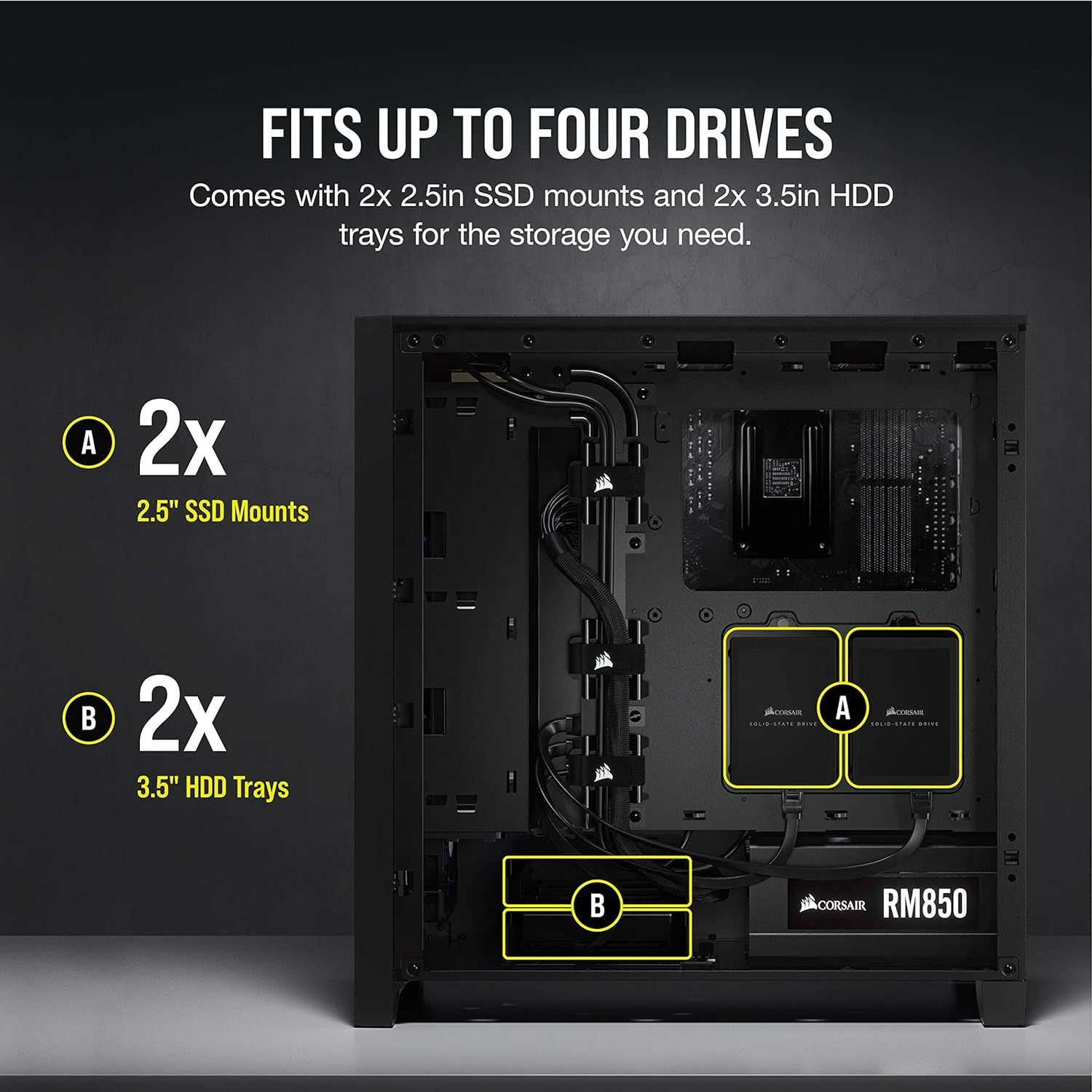 Компьютерный корпус Corsair 4000D Airflow черно-коричневый (CC-9900020-WW)