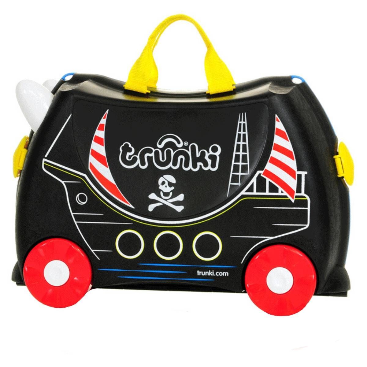 Чемодан-каталка trunki Pedro TRU-0312, ручная кладь, 46х31х21 см, 18 л, 1.7 кг, черный