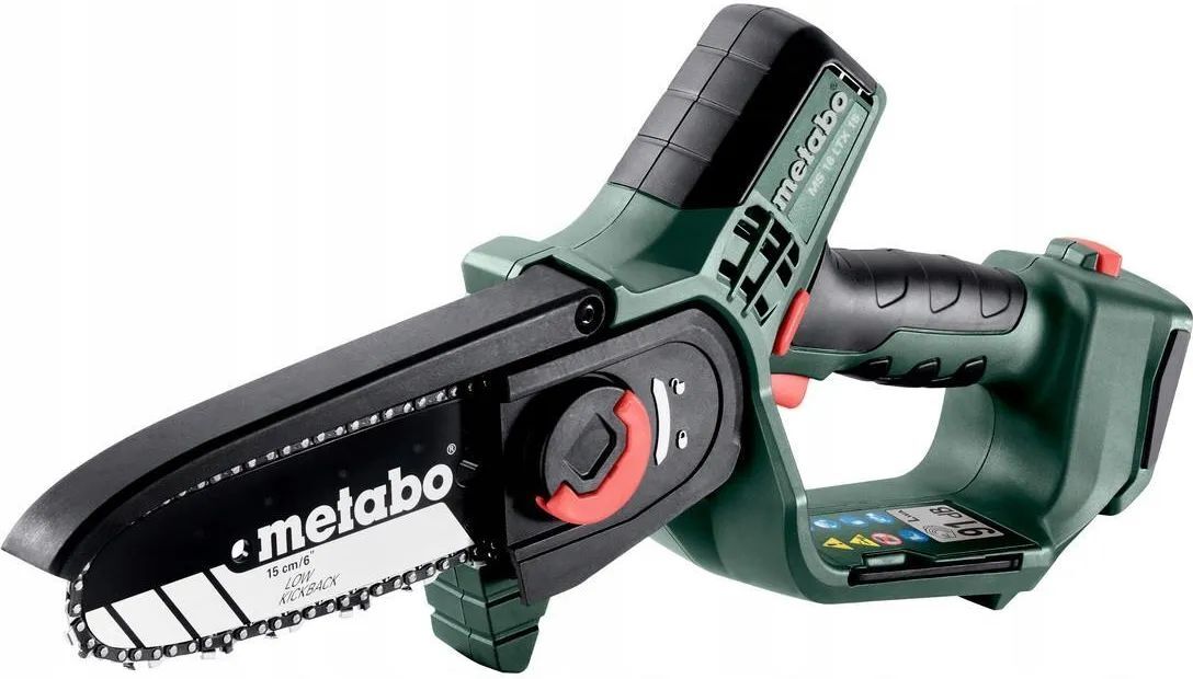 Аккумуляторная цепная пила Metabo MS 18 LTX 15 601612840 с 2 аккумуляторами Li-Power 18V 2.0Ah