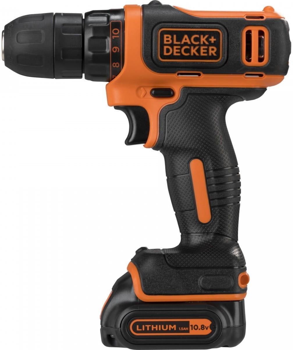 Аккумуляторная дрель-шуруповерт BLACK+DECKER BDCDD12K1