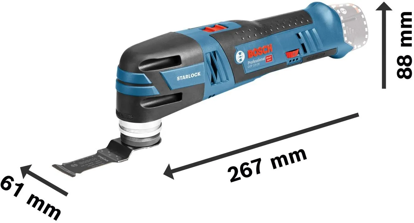 Реноватор Bosch GOP 12V-28 Professional 06018B5001, без АКБ и ЗУ