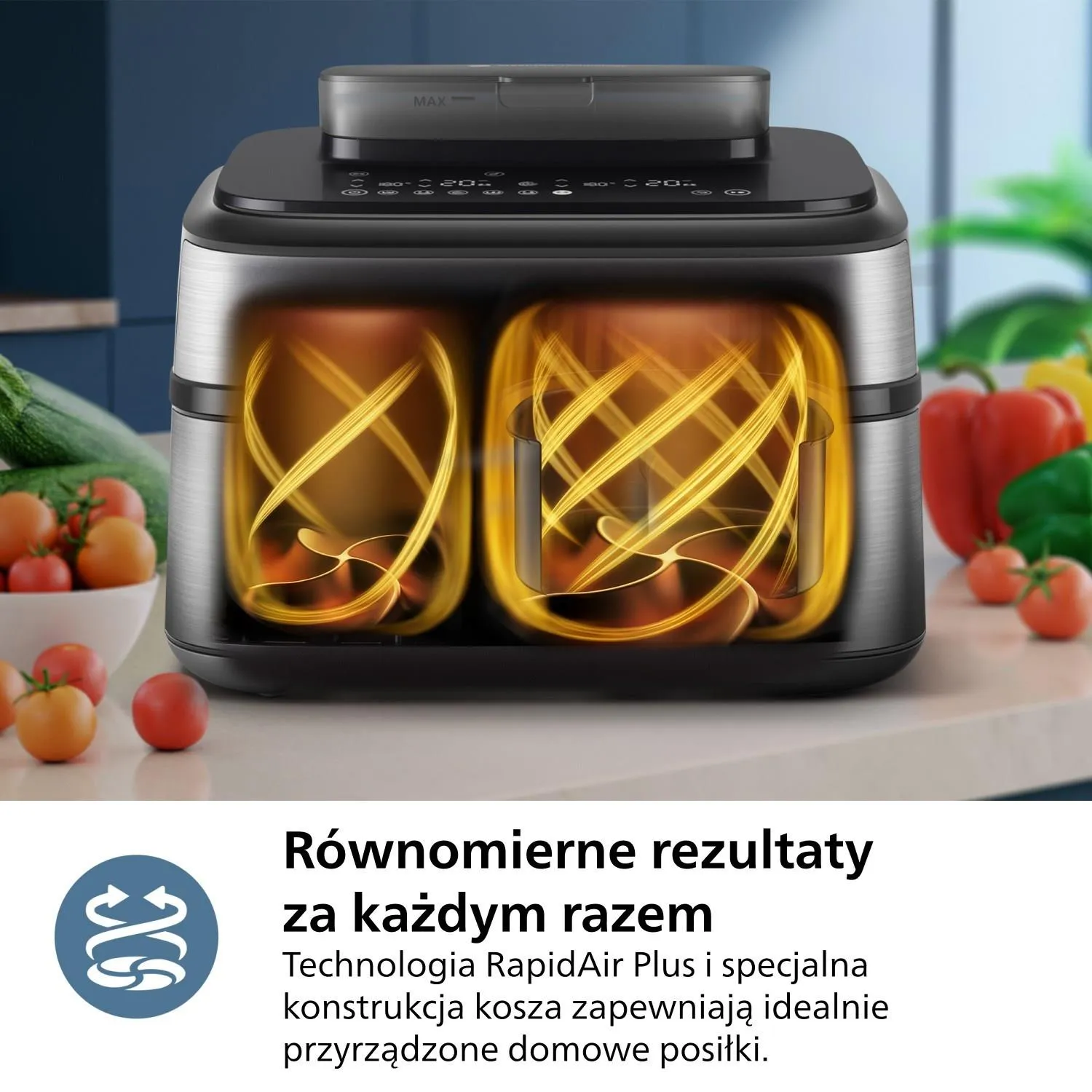 Фритюрница Philips Series 5000 Ovi Dual Basket NA555/00