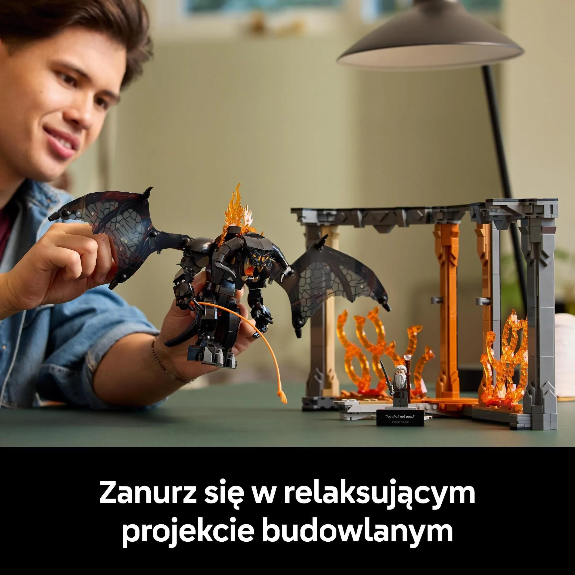 Конструктор LEGO Icons 10367 Властелин колец: Book Nook с Балрогом