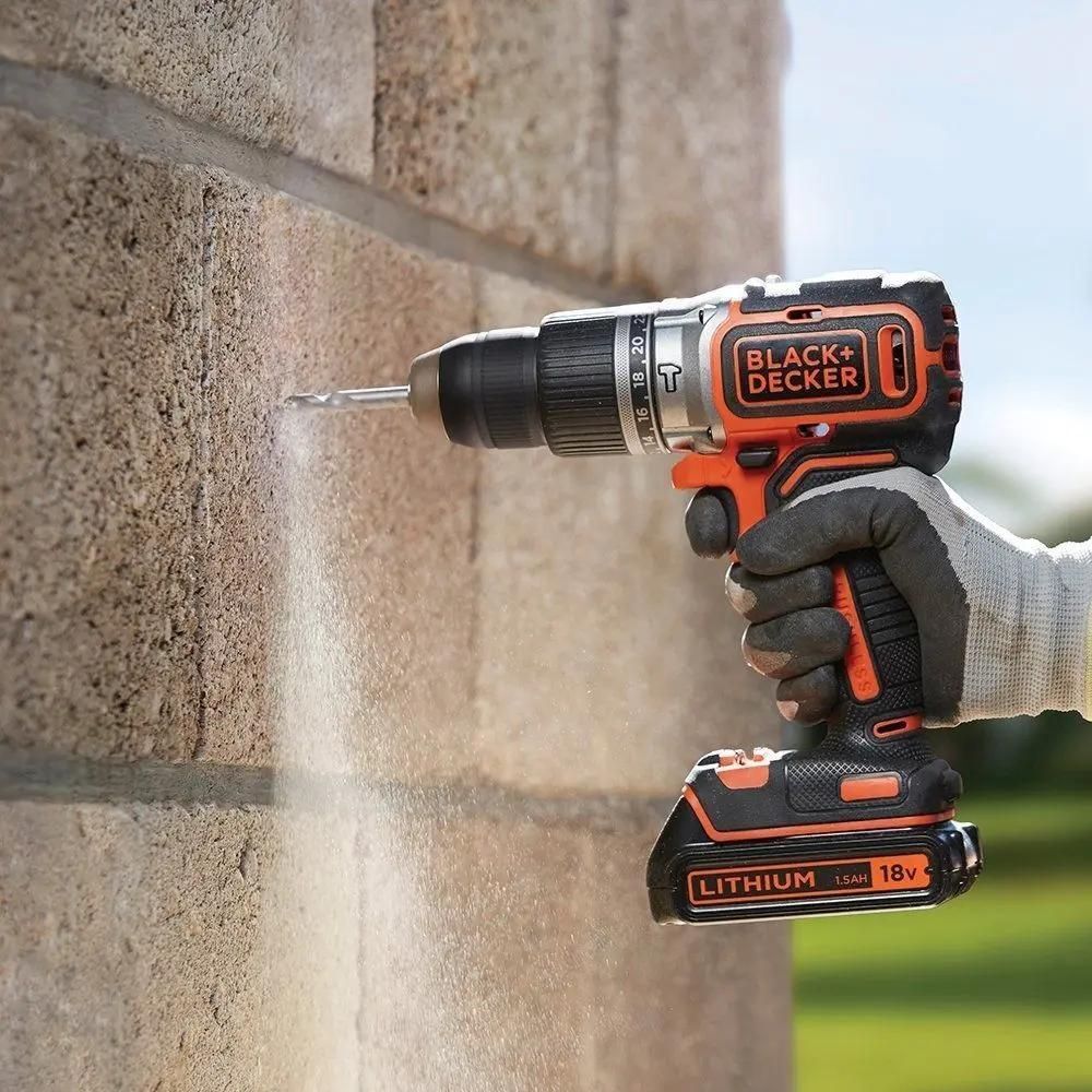 Аккумуляторная ударная дрель-шуруповерт BLACK+DECKER BL188N