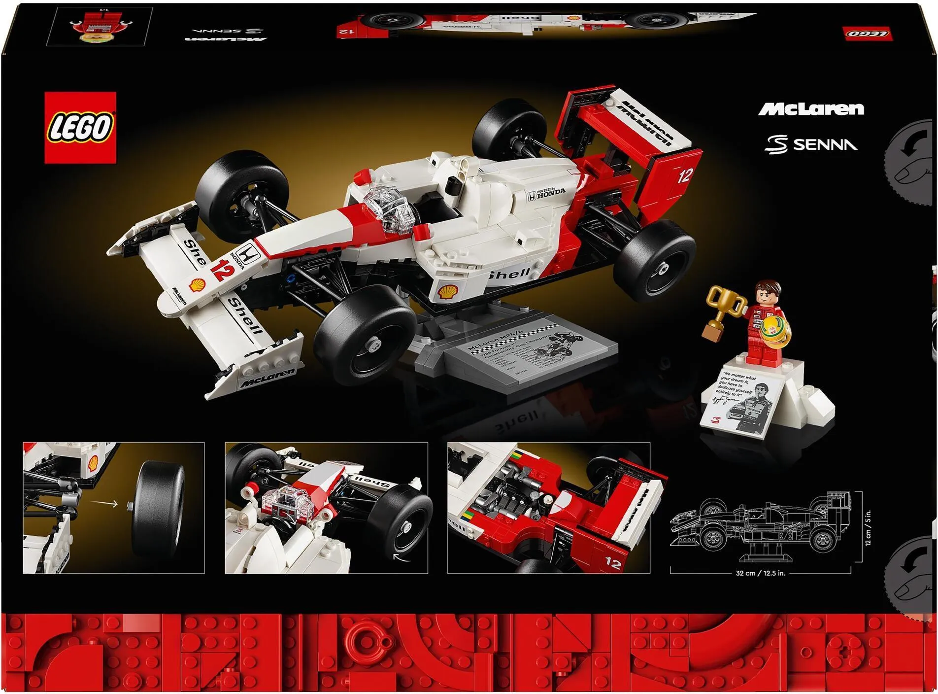 LEGO Icons 10330 McLaren MP4/4 и Айртон Сенна