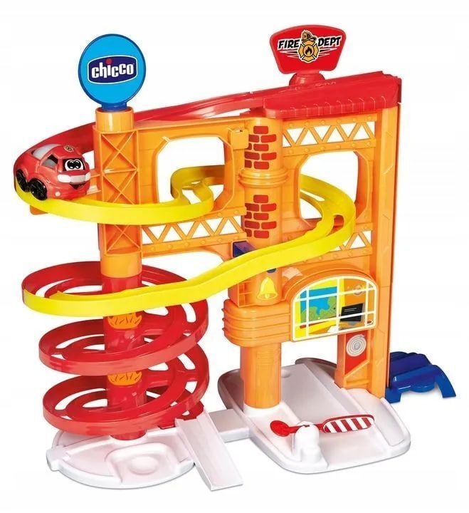 Многоэтажная парковка Гараж CHICCO TURBO BALL Пожарная часть 705890