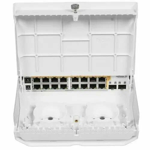 PoE-роутер-свитч MikroTik netPower 16P (CRS318-16P-2S+OUT)