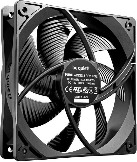 Кулер для корпуса Be Quiet! Pure Wings 3 120mm PWM Reverse 3-pack черный