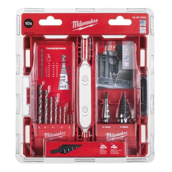 Набор ступенчатых свёрл 10шт, Step Drill Set Milwaukee 48899350