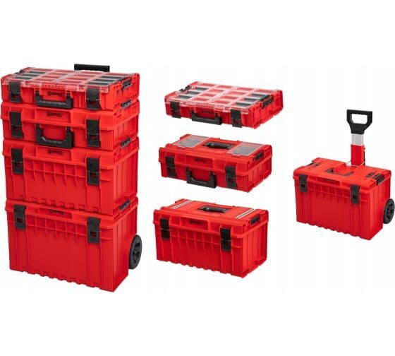 Набор ящиков Qbrick System ONE Red Ultra HD 4-в-1, красный