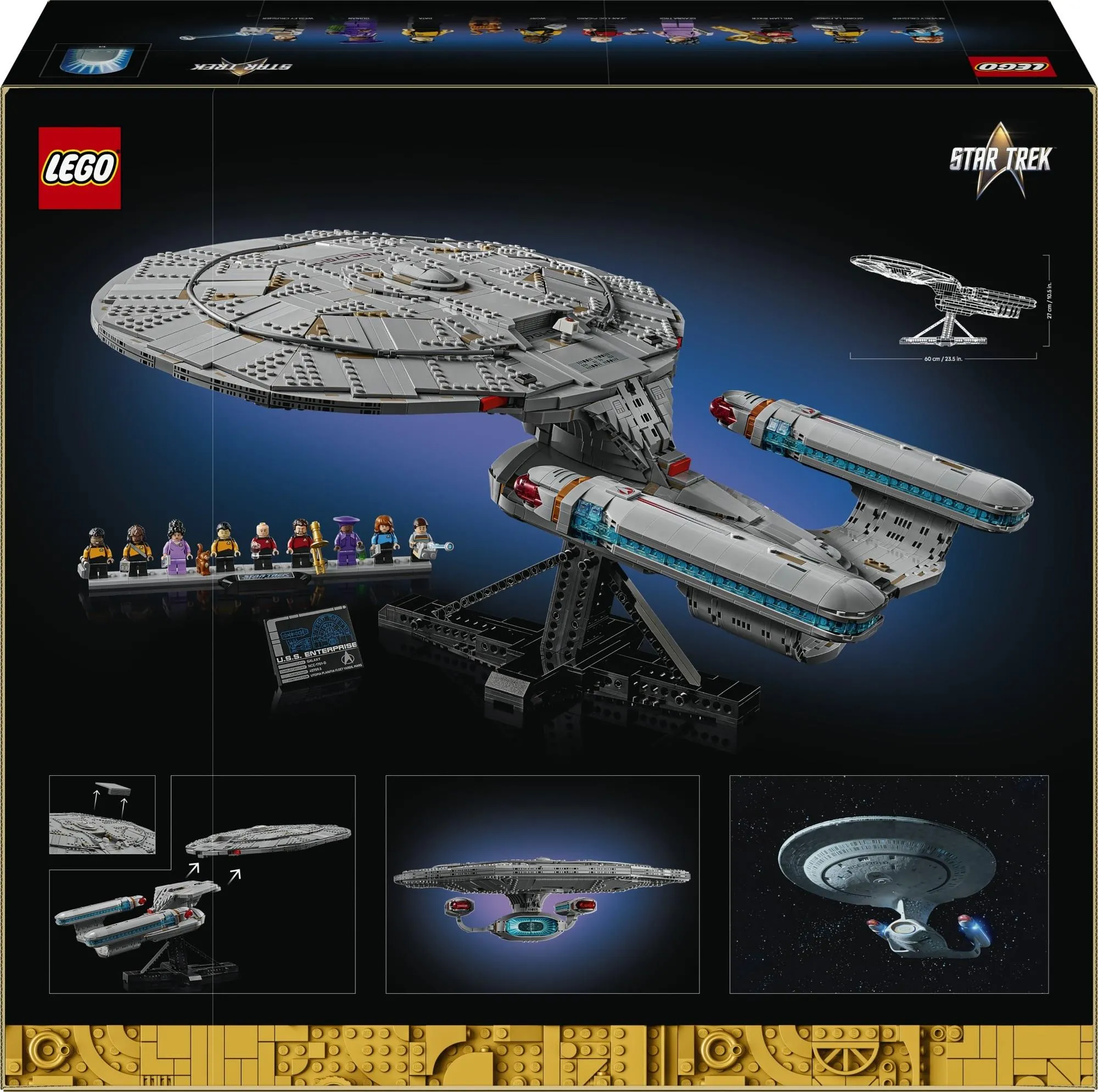 Конструктор LEGO ICONS 10356 Звёздный путь: U.S.S. Энтерпрайз NCC-1701-D
