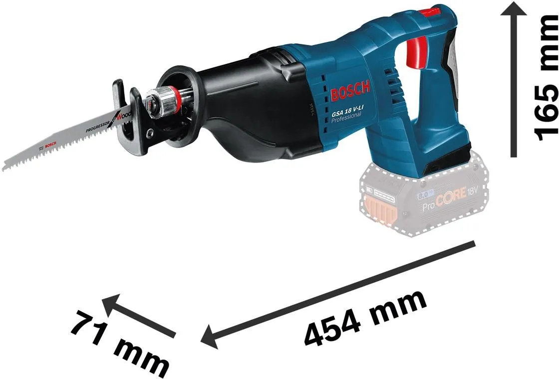 Электрическая пила Bosch GSA 18V-LI Professional 060164J000