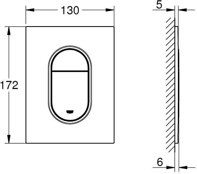 Панель смыва Grohe Arena Cosmopolitan S 37624A00