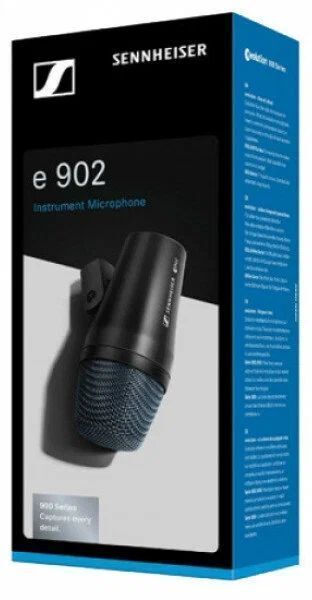 Микрофон проводной Sennheiser E 902, разъем: XLR 3 pin (M), черный