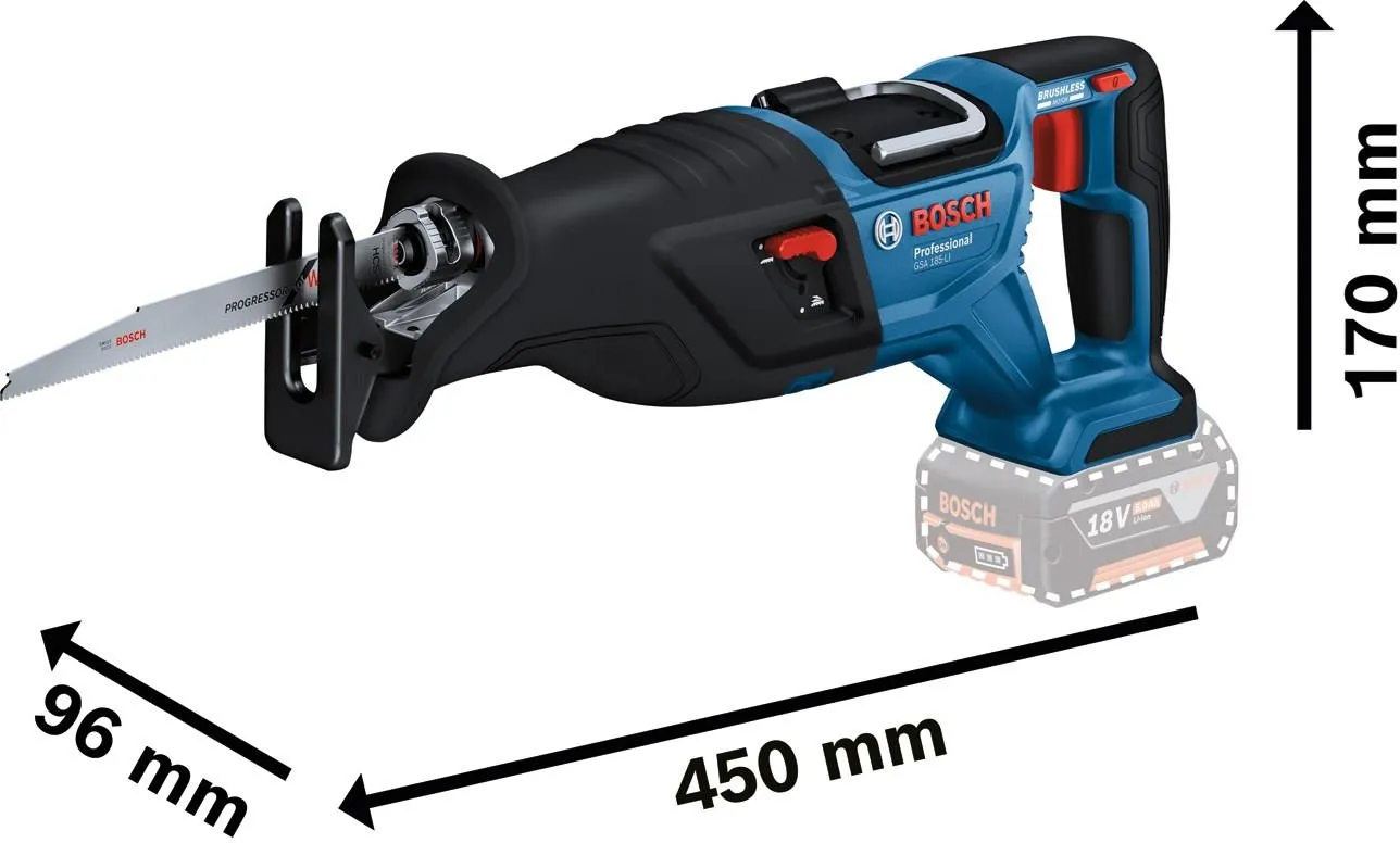 Электрическая пила Bosch GSA 185-LI Professional 06016C0021