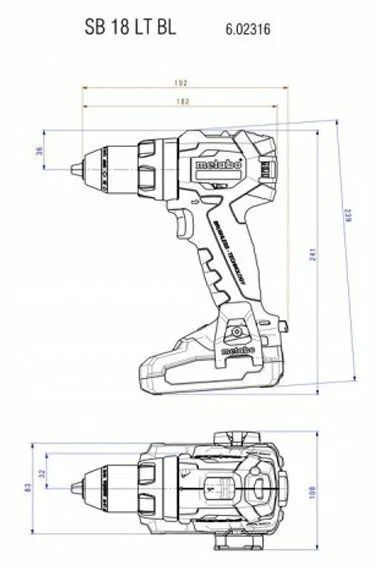 Аккумуляторная дрель-шуруповерт Metabo 602316800