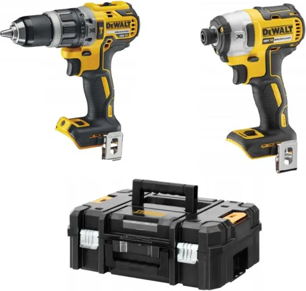 Набор из 2-х аккумуляторных инструментов (дрель и винтоверт) DeWalt DCK266NT, без АКБ и ЗУ, в кейсе TSTAK