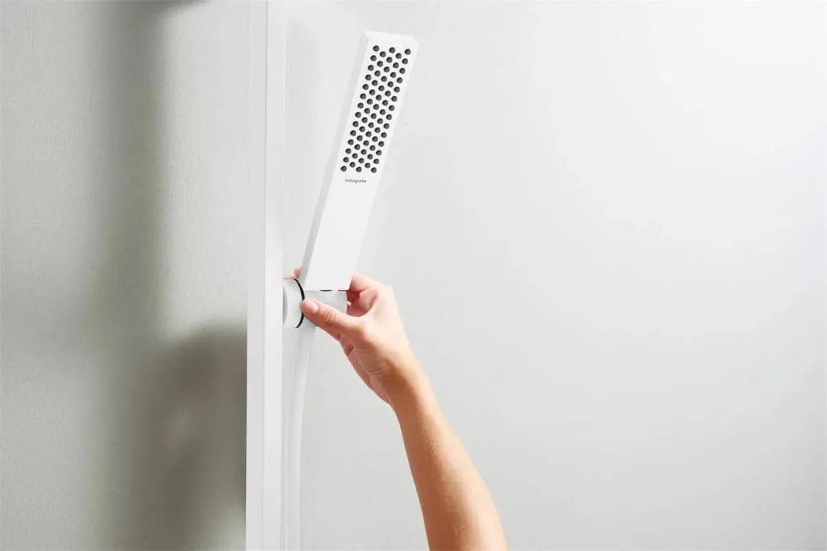 Ручной душ Hansgrohe Pulsify E 100 1Jet EcoSmart Slim, белый матовый 24320700