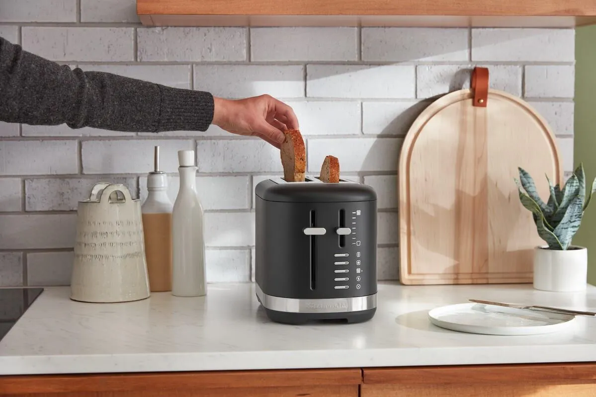 Тостер KitchenAid 5KMT2109EBK, 2 ломтика, чугунный