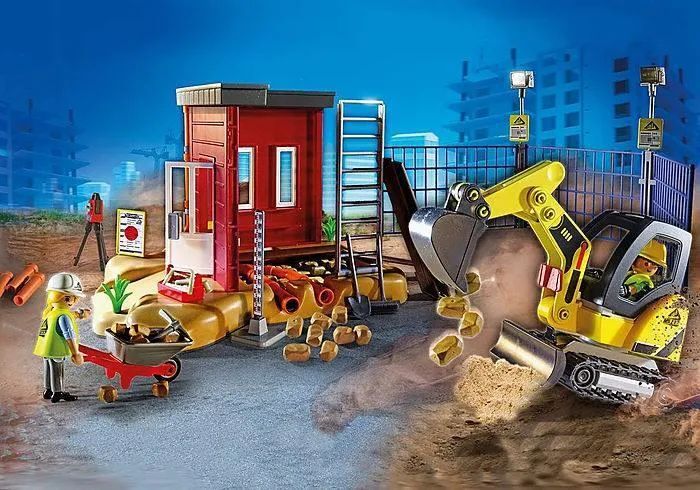 Playmobil City Action 70443 Мини-экскаватор, 117 дет.