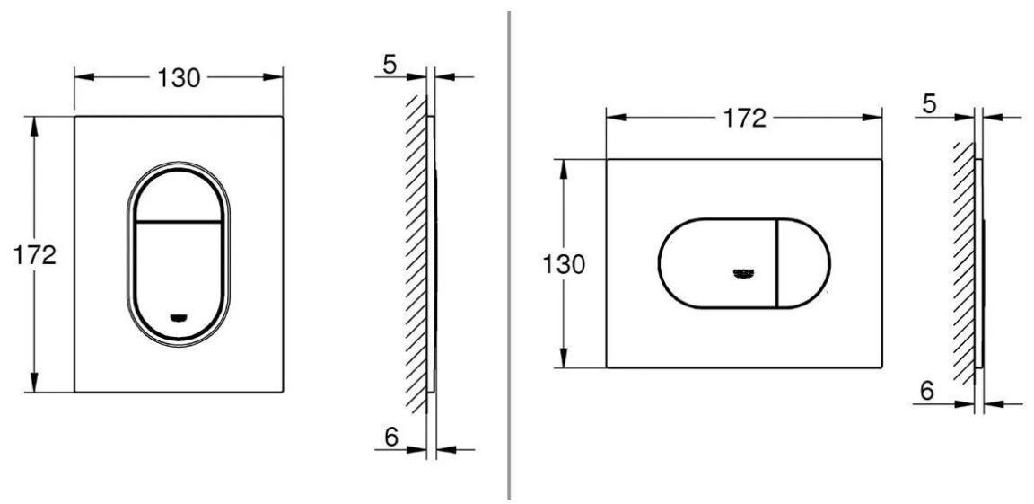 Панель смыва Grohe Arena Cosmopolitan S 37624GN0
