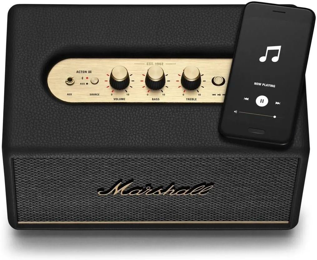 Беспроводная акустическая система Marshall Acton III, чёрная