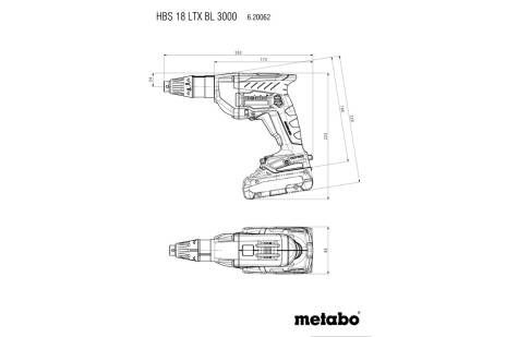 Дрель-шуруповёрт аккумуляторный Metabo HBS 18 LTX BL 3000