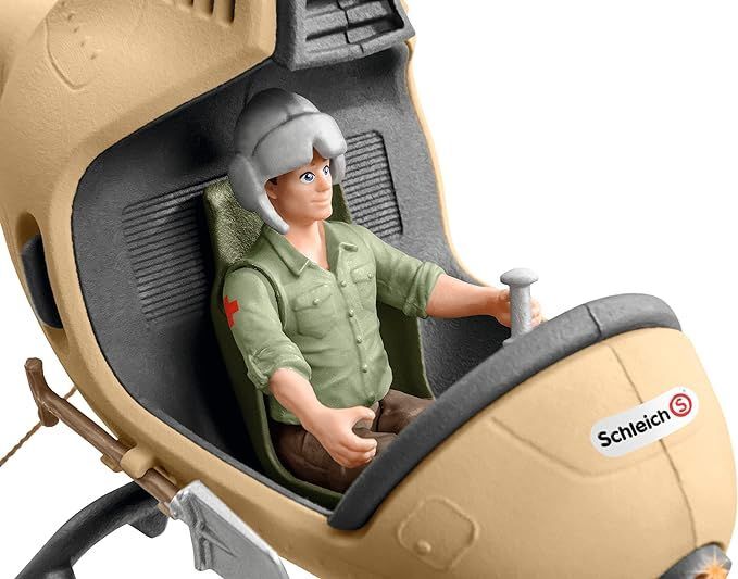 Игровой набор Schleich Вертолет-спасатель для диких животных 42476
