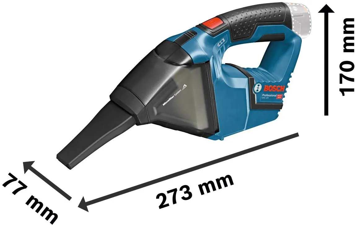Аккумуляторный ручной пылесос 12 В Bosch GAS 12V Professional 06019E3000