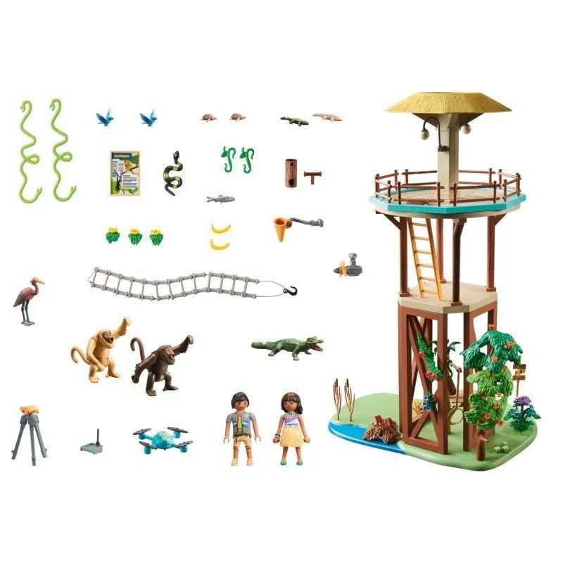 Игровой набор Playmobil Wiltopia 71008 Исследовательская башня с компасом