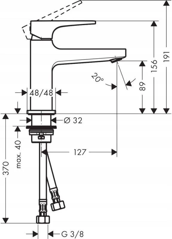 Смеситель Hansgrohe Metropol 100 хром 32500000
