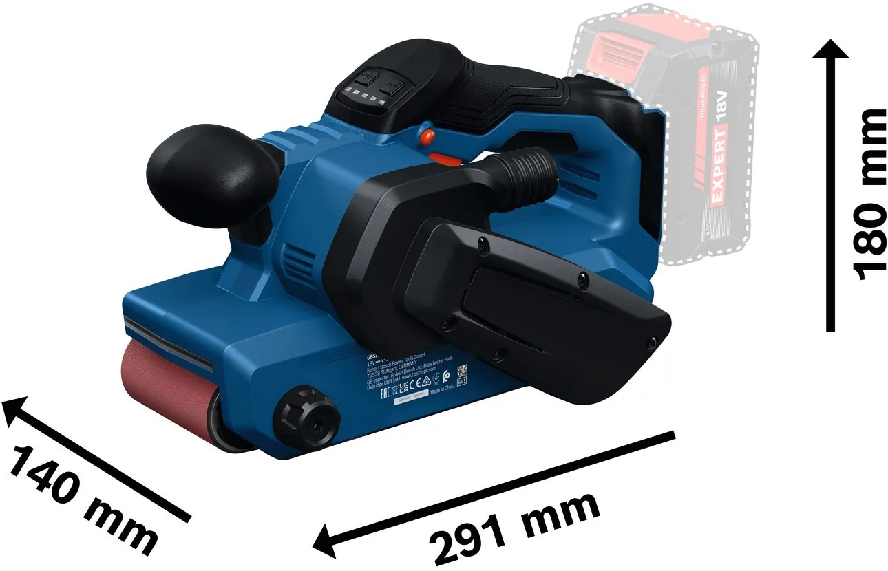 Аккумуляторная ленточная шлифовальная машина Bosch GBS 18V-75 Professional 06012C2000