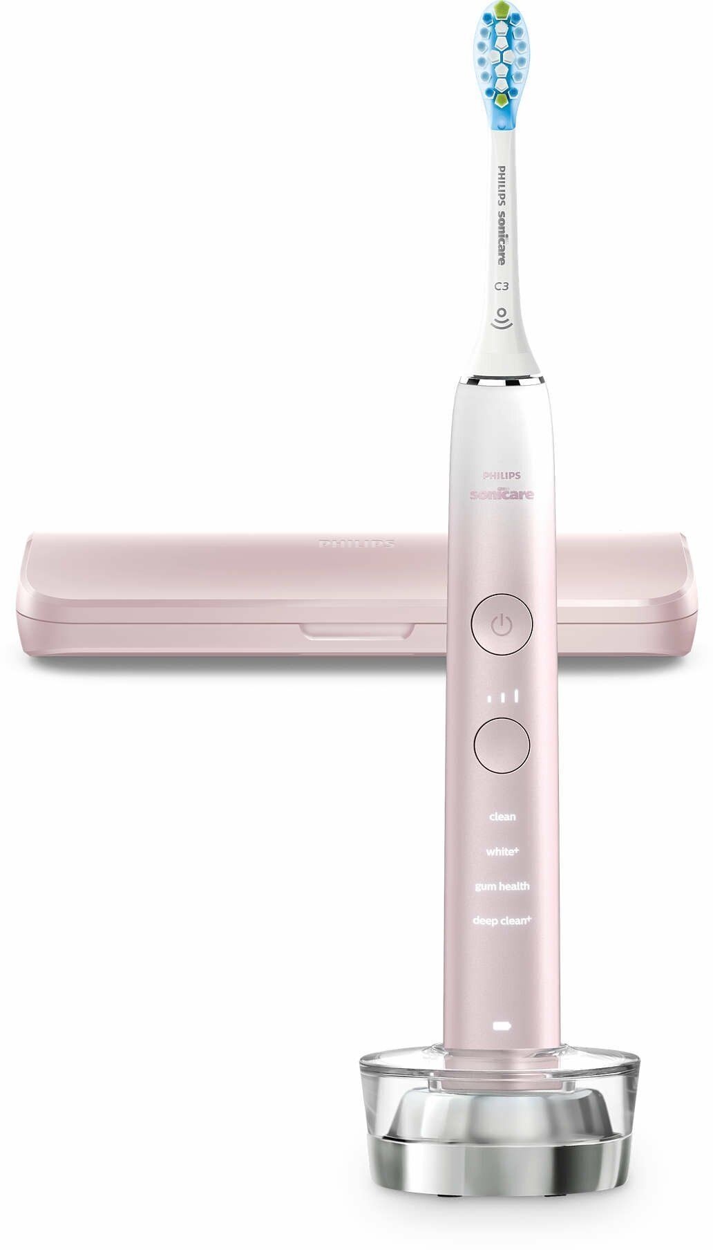 Звуковая зубная щетка Philips Sonicare DiamondClean 9000 HX9911/79, розовый