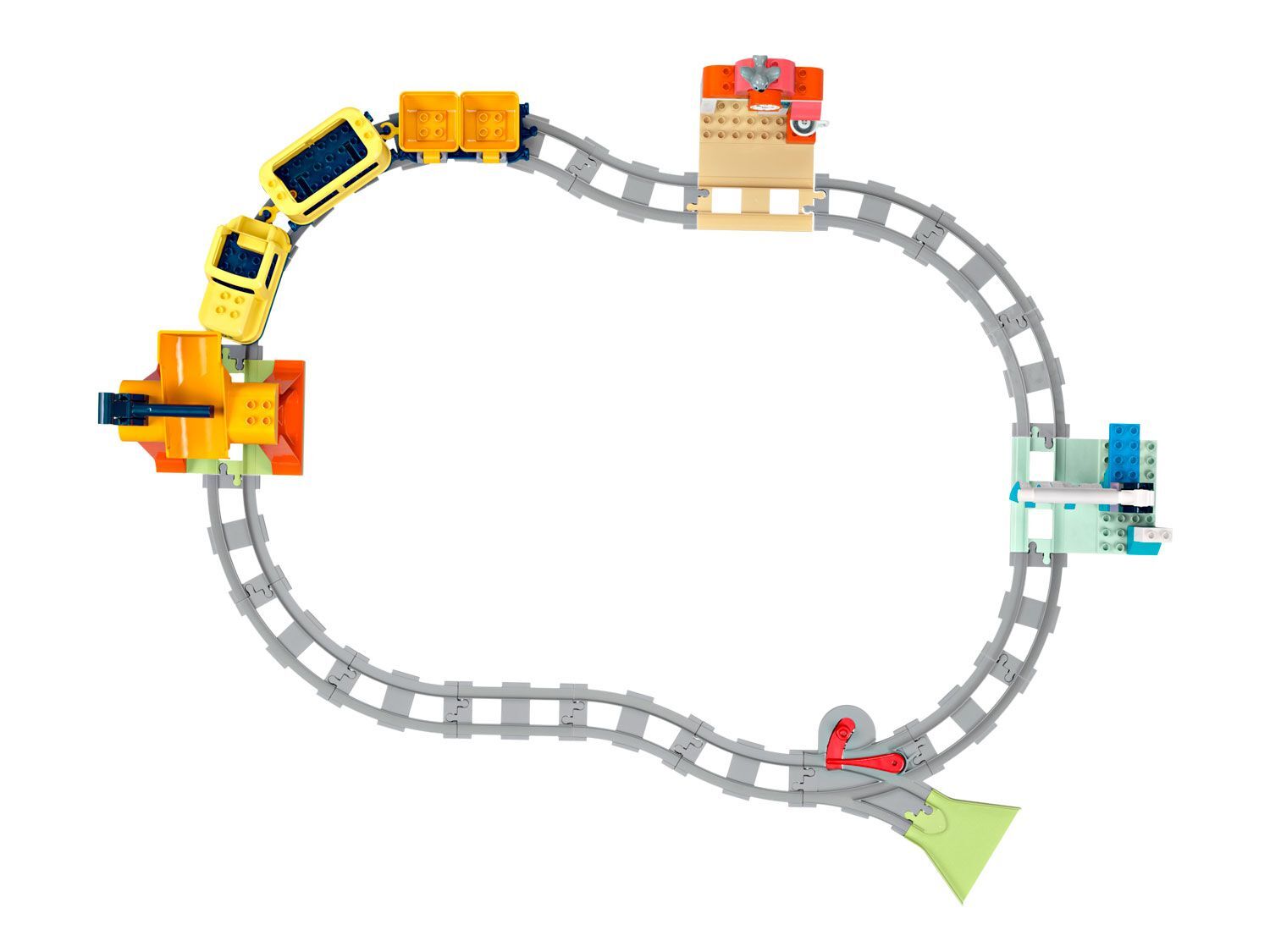 Конструктор LEGO DUPLO 10428 Большой интерактивный общественный поезд