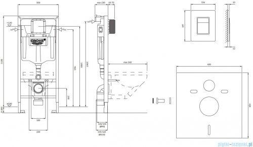 Комплект скрытого монтажа Grohe Rapid RAPIDSETGLB