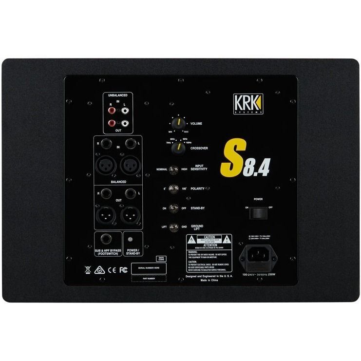 KRK S8.4 Активный студийный сабвуфер, 1х8', 109 Вт