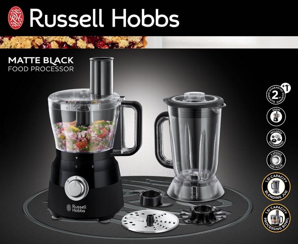 Кухонный комбайн Russell Hobbs 24732-56, 600 Вт, черный