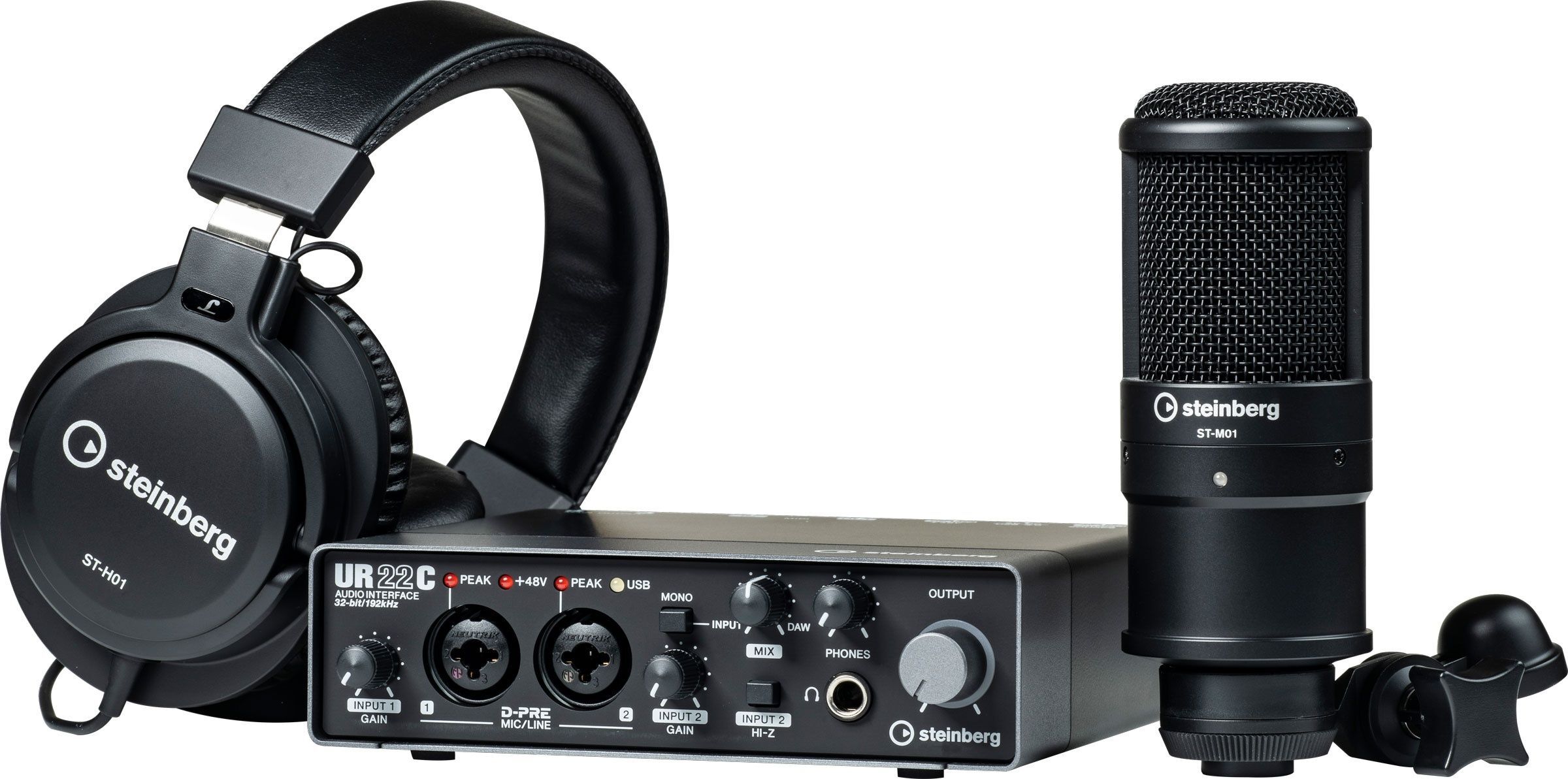 Внешняя звуковая карта Steinberg UR22C Recording Pack